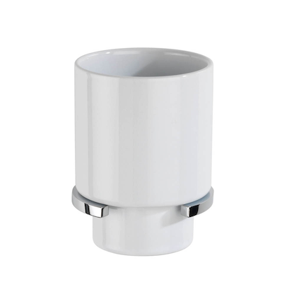 Artikelbild 6 für WENKO Zahnputzbecher Isera silber/weiß, 1 St., Artikelnummer 807604