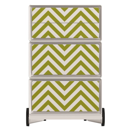 Artikelbild 3 für PAPERFLOW easyBox Vintage Rollcontainer weiß, bunt 60923 4 Auszüge 39,0 x 43,6 x 64,2 cm, Artikelnummer 215154