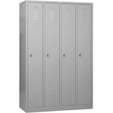 Artikelbild 1 für Gürkan Spind lichtgrau 105035, 4 Schließfächer 117,0 x 50,0 x 180,0 cm, Artikelnummer 560021