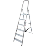 Artikelbild 1 für KRAUSE Stehleiter einseitig CORDA silber 6 Stufen, H: 195,0 cm, Artikelnummer 569842
