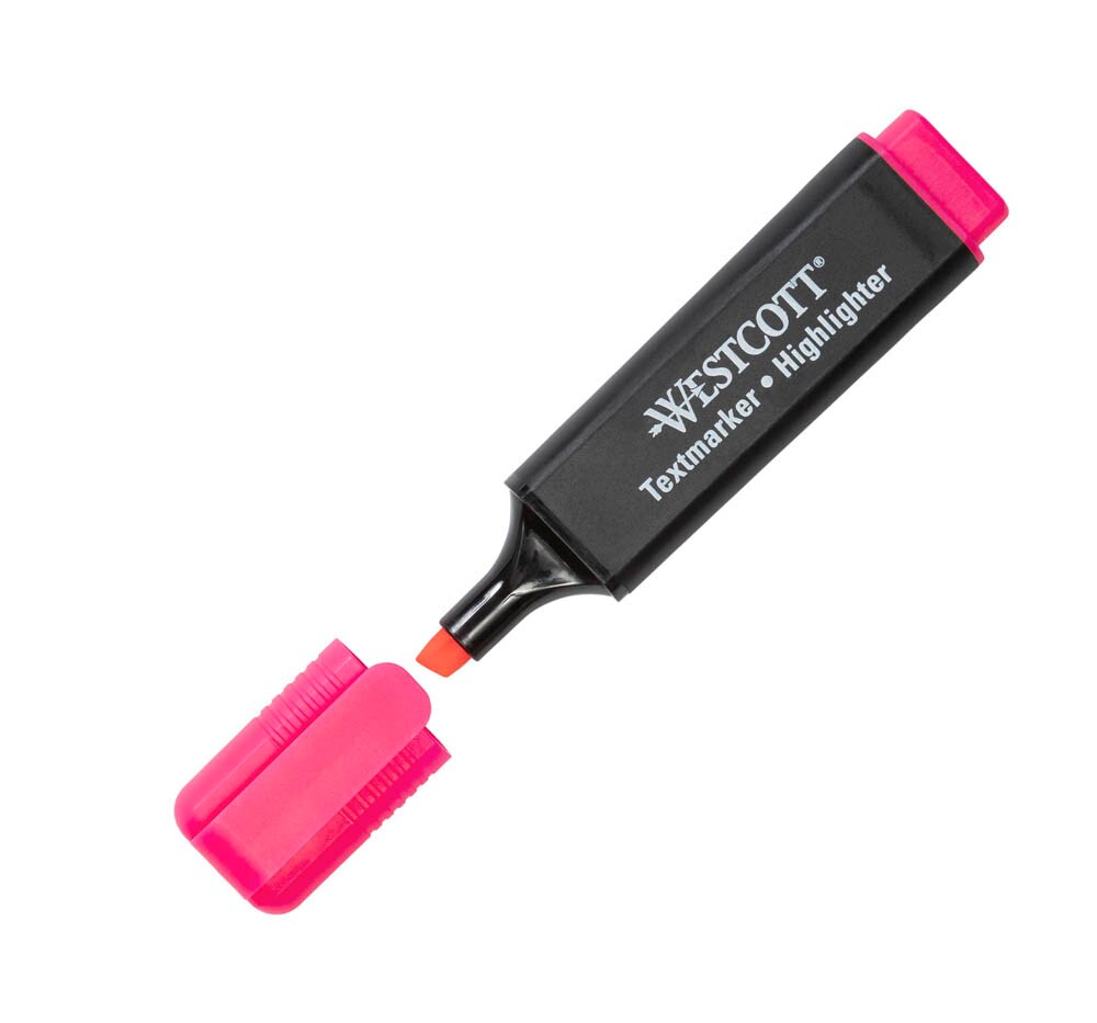 WESTCOTT Textmarker pink, 1 St. | office discount