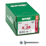 Artikelbild 1 für SPAX® Universalschrauben T20 Halbrundkopf WIROX 0201010500355 5 mm x 35 mm, 500 St., Artikelnummer 395899