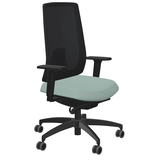 Artikelbild 1 für Dauphin Bürostuhl Indeed mesh Stoff grün, Gestell schwarz, Artikelnummer 125999