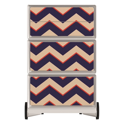 Artikelbild 3 für PAPERFLOW easyBox Vintage Rollcontainer weiß, bunt 60955 4 Auszüge 39,0 x 43,6 x 64,2 cm, Artikelnummer 215174