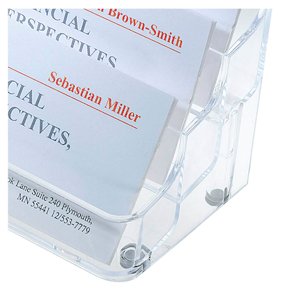 Artikelbild 3 für SIGEL Visitenkartenhalter glasklar, für pro Fach bis zu 70 Visitenkarten, Artikelnummer 569988