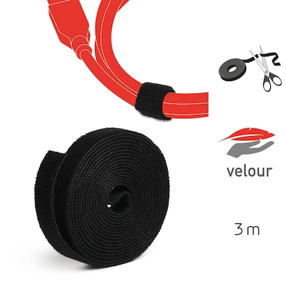 Artikelbild 2 für LABEL THE CABLE Klettband ROLL STRAP schwarz 3,0 m x 1,6 cm, 1 St., Artikelnummer 858522