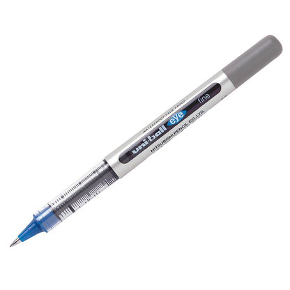 Artikelbild 4 für uni-ball eye fine UB-157E Tintenroller silber 0,4 mm, Schreibfarbe: blau, 12 St., Artikelnummer 778936
