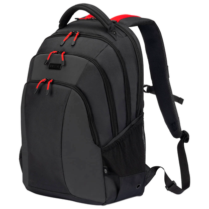 Artikelbild für DICOTA Laptop-Rucksack SEEKER II Kunstfaser schwarz, rot 23,5 l bis 40,6 cm (16 Zoll), Artikelnummer 611219