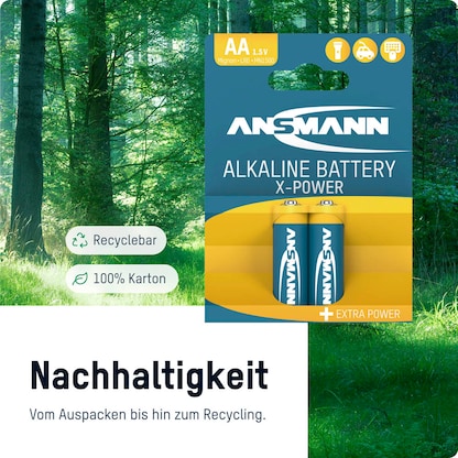 Artikelbild 6 für ANSMANN Batterien X-POWER Alkali-Mangan Mignon AA 1,5 V, 4 St., Artikelnummer 584870