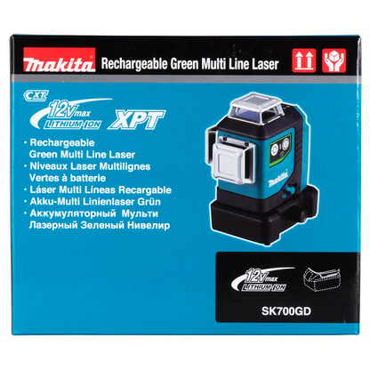 Artikelbild 19 für makita SK700GD Akku-Multilinienlaser 12,0 V, ohne Akku, Artikelnummer 307829