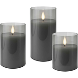Artikelbild 1 für goobay LED-Kerzen grau, 3 St., Artikelnummer 725519
