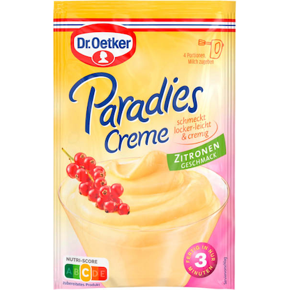 Artikelbild für Dr. Oetker Paradies Creme Zitrone 72,5 g, 1 St., Artikelnummer 576767