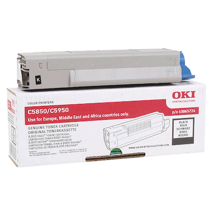 Artikelbild für OKI 43865724 schwarz Toner, Artikelnummer 101030