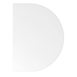 Artikelbild 1 für HAMMERBACHER Anbautisch höhenverstellbar Sira weiß, silber halbrund 60,0 x 80,0 x 65,5 - 82,5 cm, Artikelnummer 642847