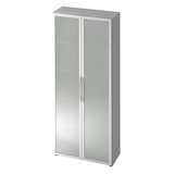 Artikelbild 1 für HAMMERBACHER 4200 Vitrine lichtgrau 4 Fachböden, Artikelnummer 864348