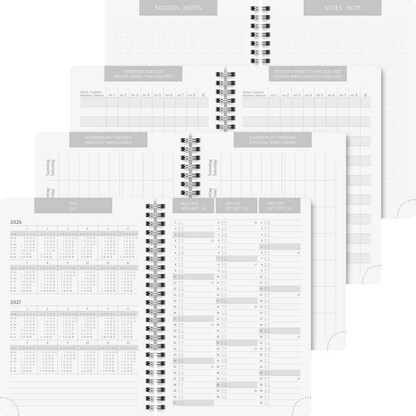 Artikelbild 4 für BRUNNEN Schülerkalender Plain Black 2026/2027 schwarz, 1 St., Artikelnummer 805006