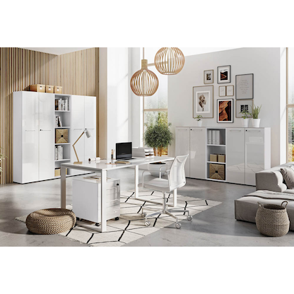 Artikelbild 4 für GERMANIA Monteria Rollcontainer weiß 3 Auszüge 40,0 x 50,0 x 55,0 cm, Artikelnummer 121422