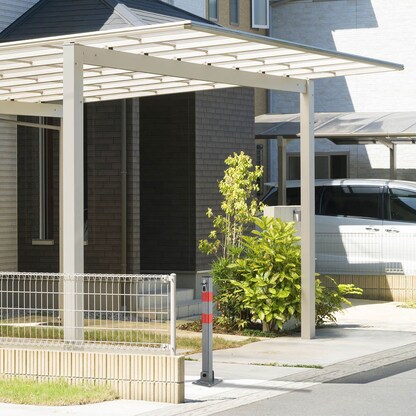 Artikelbild 7 für relaxdays Absperrpfosten grau/rot, 1 St., Artikelnummer 473953