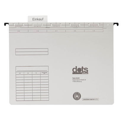 Artikelbild 4 für AKTION: dots Personalhefter Karton lichtgrau DIN A4 4x kaufmännische Heftung, 10 St., Artikelnummer 389585