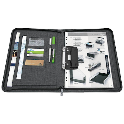 Artikelbild 3 für WEDO Ringbuchmappe COLLEGE Kunstfaser DIN A4 grau, Artikelnummer 185932