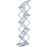 Artikelbild 1 für update displays Prospektständer silber DIN A4 6 Fächer 28,0 x 35,0 x 150,0 cm, 1 St., Artikelnummer 563231