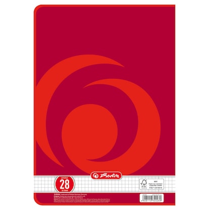 Artikelbild 2 für herlitz Schulheft x.book Lineatur 28 kariert DIN A4 Innen- und Außenrand, 32 Blatt, 1 St., Artikelnummer 891657