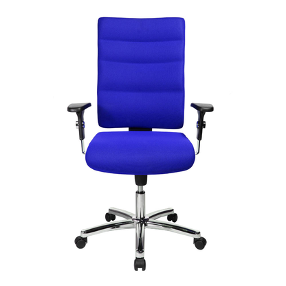 Artikelbild 8 für office discount Bürostuhl Unni Med Deluxe Stoff blau, Gestell chrom, Artikelnummer 367971