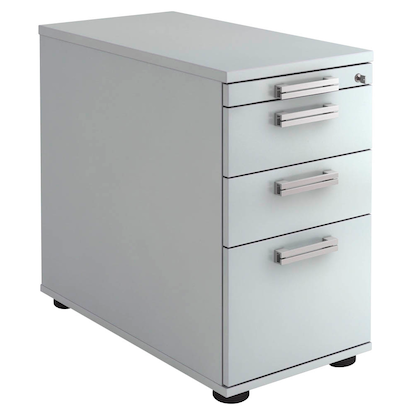 Artikelbild 4 für HAMMERBACHER SC40 Standcontainer lichtgrau 4 Auszüge Stahl-Relinggriff silber 42,8 x 80,0 x 72,0 - 76,0 cm, Artikelnummer 864475