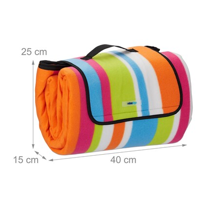 Artikelbild 6 für relaxdays Picknickdecke isoliert mehrfarbig 200,0 x 200,0 cm, 1 St., Artikelnummer 448797