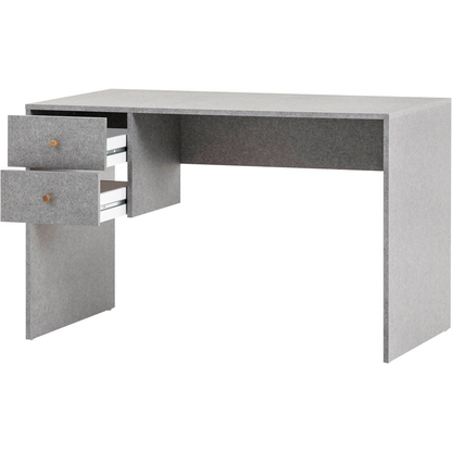 Artikelbild für MÖBELPARTNER Jonte Schreibtisch grau rechteckig, Wangen-Gestell grau 117,0 x 67,0 cm, Artikelnummer 650412