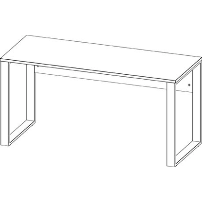 Artikelbild 3 für GERMANIA Rovigo Schreibtisch kaschmir rechteckig, O-Fuß-Gestell schwarz 150,0 x 60,0 cm, Artikelnummer 699086