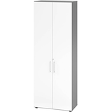 Artikelbild 1 für HAMMERBACHER Aktenschrank Popular, V968T6/G/W/BS grafit, weiß 5 Fachböden 80,0 x 42,0 x 215,6 cm, Artikelnummer 991435