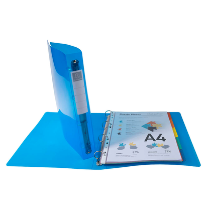 Artikelbild 3 für Exacompta Iderama Ringbücher 4-Ringe farbsortiert 4,0 cm DIN A4, 10 St., Artikelnummer 681126