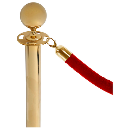 Artikelbild für Showdown® Displays Absperrkordel Stoff rot, gold 150,0 cm, Artikelnummer 670091