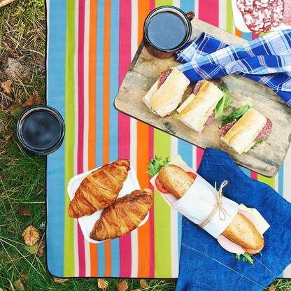 Artikelbild 8 für relaxdays Picknickdecke isoliert mehrfarbig 200,0 x 200,0 cm, 1 St., Artikelnummer 448797