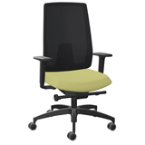 Artikelbild 1 für Dauphin Bürostuhl Indeed mesh Stoff grün, Gestell schwarz, Artikelnummer 125858