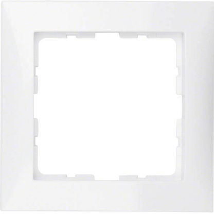 Artikelbild für BERKER 1-fach Steckdosenrahmen weiß 8,1 x 8,1 cm, 1 St., Artikelnummer 176208