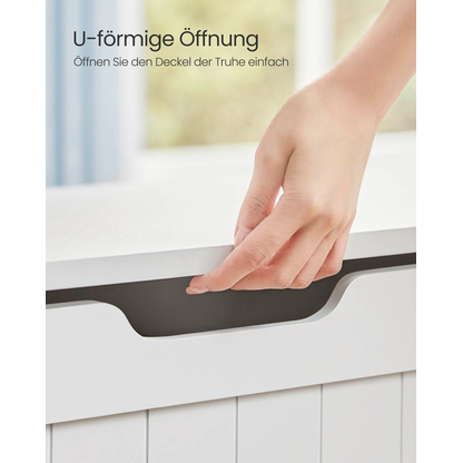 Artikelbild 7 für VASAGLE Sitztruhe LHS11WTV1 weiß Holz 76,0 cm, Artikelnummer 439009