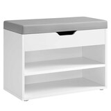 Artikelbild 1 für VASAGLE Schuhbank LHS020W01 weiß, grau Holz 60,0 cm, Artikelnummer 760233