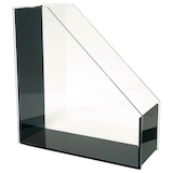 Artikelbild 1 für WEDO Stehsammler Acryl Exklusiv 60 1301 glasklar-schwarz Acryl, DIN A4, Artikelnummer 270827