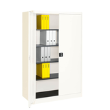 Artikelbild 1 für mauser Stahlschrank entero BF6 - 12 - 9010/9010 reinweiß 4 Fachböden 120,0 x 60,0 x 195,0 cm, aufgebaut, 1 St., Artikelnummer 258645