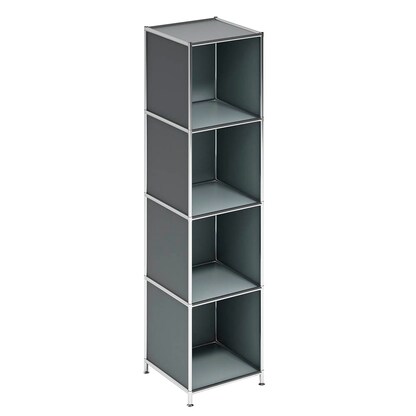 Artikelbild für viasit Aktenregal System4 anthrazit 40,4 x 40,4 x 155,7 cm, 1 St., Artikelnummer 135653