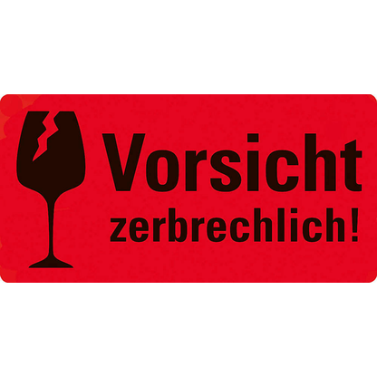 Artikelbild 7 für AVERY Zweckform Warnetiketten 7211 rot »Vorsicht zerbrechlich!« 100,0 x 50,0 mm, 1 Etiketten , Artikelnummer 432029