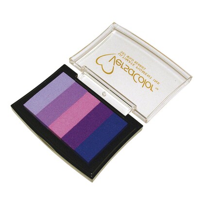 Artikelbild für Rayher Stempelkissen Versacolor 5 Lilatöne 7,5 x 4,7 cm, 1 St., Artikelnummer 932376