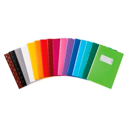 Artikelbild 4 für HERMA Heftumschlag mit Baststruktur rot Kunststoff DIN A4, Artikelnummer 547962