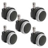 Artikelbild 1 für Topstar Stuhlrollen für harte Böden, 5 St., Artikelnummer 874107