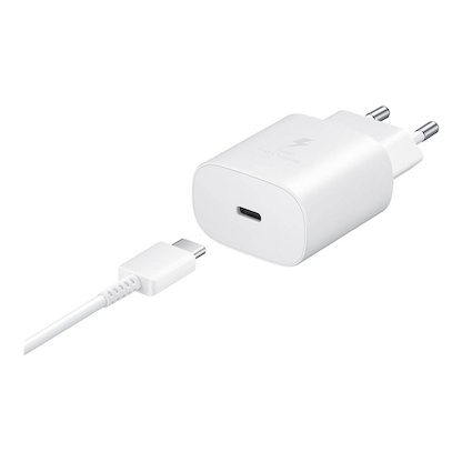 Artikelbild 5 für SAMSUNG Ladekabel mit Adapter weiß, Kabellänge: 1,0 m, 25 Watt, Artikelnummer 250557