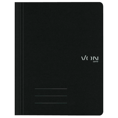 Artikelbild 2 für VON LEITZ Schnellhefter Karton schwarz DIN A4, 1 St., Artikelnummer 635999