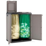 Artikelbild 1 für WIHEDÜ Mülltrenner Outdoor 2x 110,0 l grau/schwarz, 1 St., Artikelnummer 743276