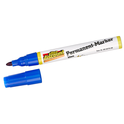 Artikelbild für office discount Permanentmarker blau 1,5 - 3,0 mm, 1 St., Artikelnummer 835573